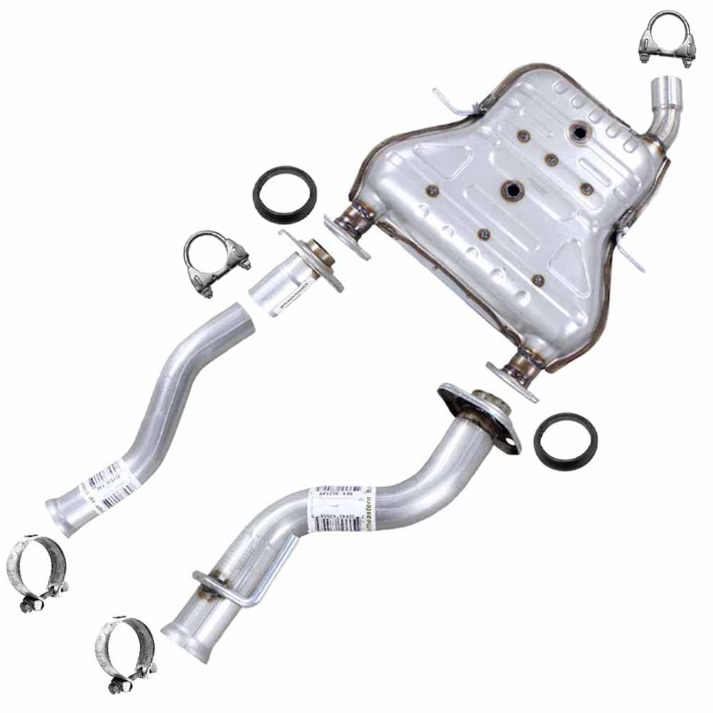 Exhaust Pipes & Muffler for 2011-2018 Dodge Durango 3.6L | 2011-2019 Jeep Grand Cherokee 3.6L
