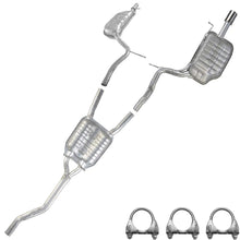 Northeastern Exhaust | Stainless Steel Direct Fit Resonator Pipe & Muffler Exhaust System Kit Compatible for Audi A4 Quattro 2005-2009 2.0L | Free Clamps | Automotive Replacement Part