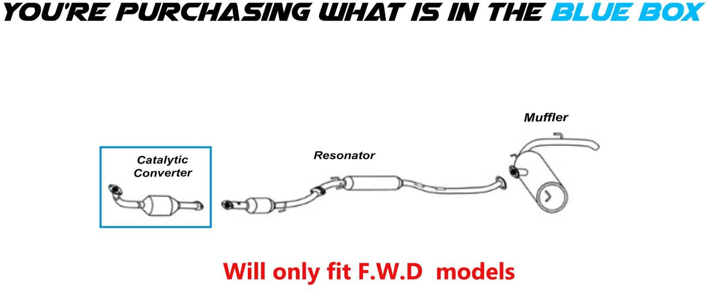 2011-2013 Toyota Sienna 2.7L Catalytic Converter - EPA Approved | F.W.D