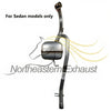 2007-2011 Toyota Yaris 1.5L Rear Exhaust Muffler - For Sedan Models only
