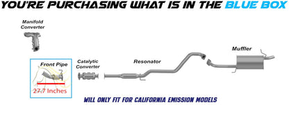 2011-2016 Hyundai Elantra 1.8L Front Exhaust Pipe | Only fit with California Emissions vehicle