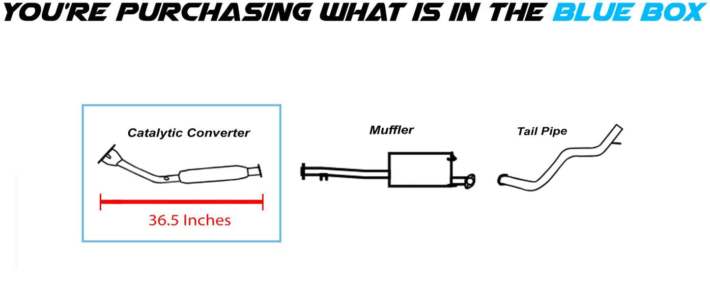 1996-2000 Toyota 4Runner 2.7L Catalytic Converter | Federal Emissions System