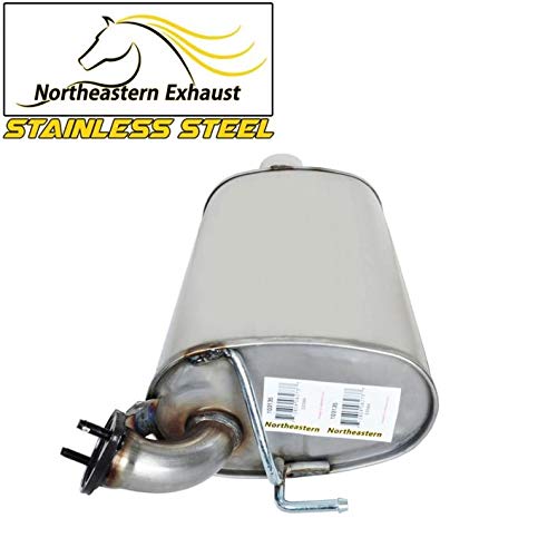 Northeastern Exhaust | Stainless Steel Resonator & Muffler Exhaust System Kit Compatible for 1997-1998 Lexus ES300 | 1999-2003 Toyota Solara | Free Gaskets Included | Automotive Replacement Part