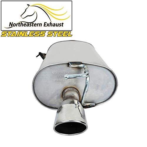 Northeastern Exhaust | Stainless Steel Resonator & Muffler Exhaust System Kit Compatible for 1997-1998 Lexus ES300 | 1999-2003 Toyota Solara | Free Gaskets Included | Automotive Replacement Part