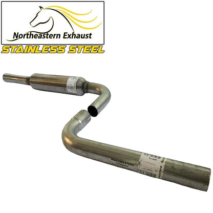 Northeastern Exhaust | Stainless Steel Resonator Pipe Compatible for 2001-2006 Chrysler Sebring & Dodge Stratus 2.4L 2.7L | Free Clamps Included | Automotive Replacement Part