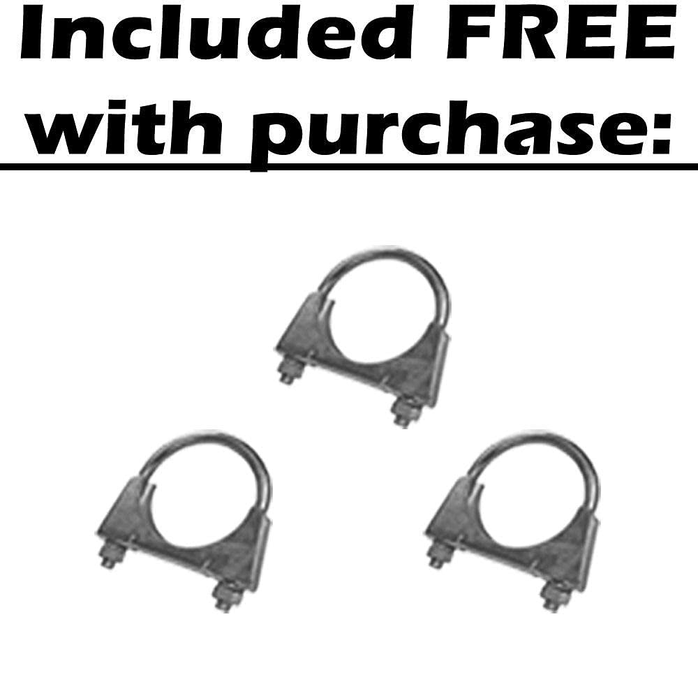 Northeastern Exhaust | Stainless Steel Resonator Pipe Compatible for 2001-2006 Chrysler Sebring & Dodge Stratus 2.4L 2.7L | Free Clamps Included | Automotive Replacement Part