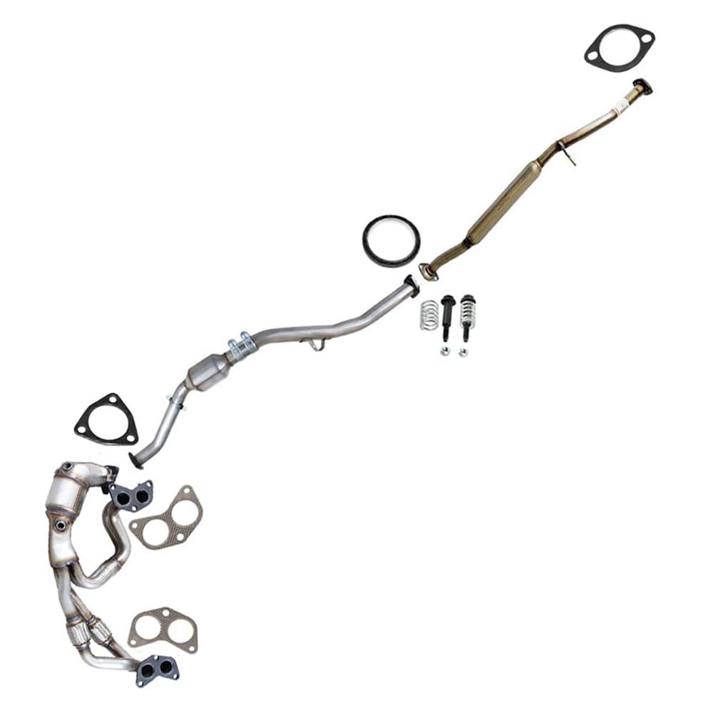 Northeastern Exhaust | Stainless Steel EPA-Approved Pair of Catalytic, Resonator Exhaust System Kit Compatible for Subaru Forester 2006-2008 |2006-2007 Subaru Impreza 2.5L | Free Gaskets and Spring Bolt Kit