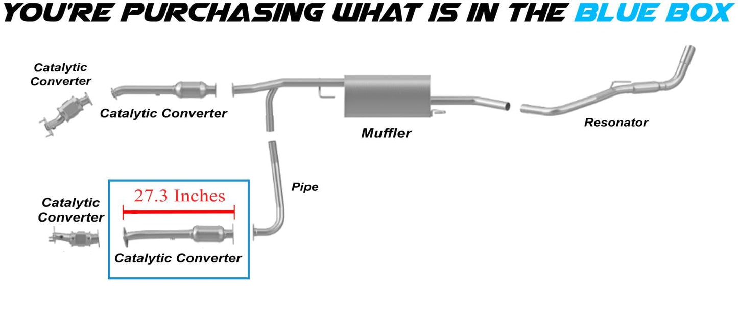 Driver-Side Catalytic Converter for 2012-2017 Nissan NV1500/NV2500/NV3500 | 2005-2015 Xterra 4.0L