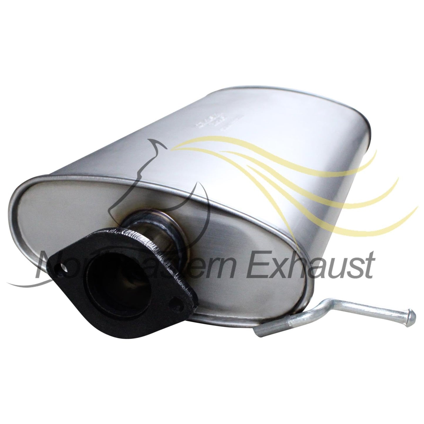 Northeastern Exhaust | Stainless Steel Exhaust Driver-Side Muffler Compatible for 2003-2011 Ford Crown Victoria 4.6L | 2003-2011 Mercury Grand Marquis 4.6L | Free Gasket and Clamp Included | Automotive Replacement Part