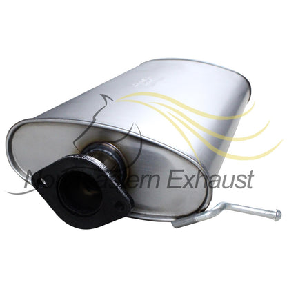 Northeastern Exhaust | Stainless Steel Exhaust Driver-Side Muffler Compatible for 2003-2011 Ford Crown Victoria 4.6L | 2003-2011 Mercury Grand Marquis 4.6L | Free Gasket and Clamp Included | Automotive Replacement Part
