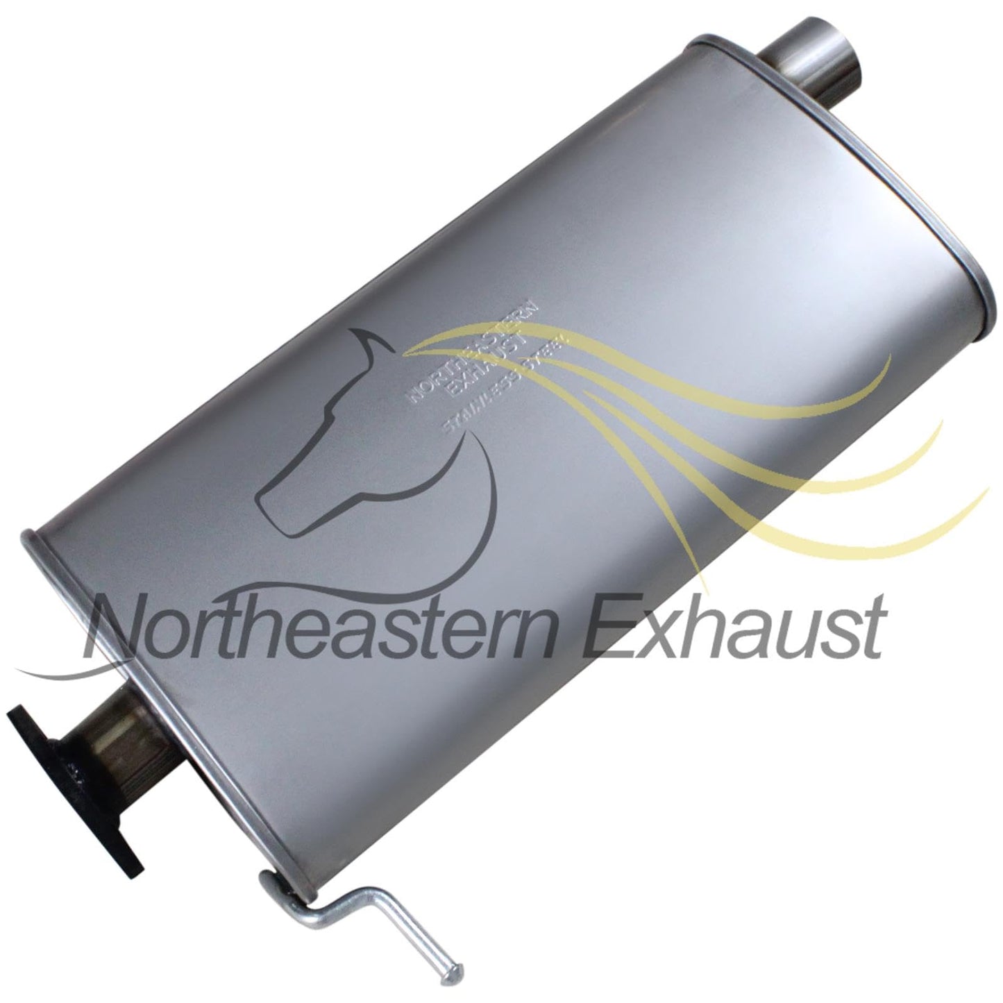 Northeastern Exhaust | Stainless Steel Exhaust Driver-Side Muffler Compatible for 2003-2011 Ford Crown Victoria 4.6L | 2003-2011 Mercury Grand Marquis 4.6L | Free Gasket and Clamp Included | Automotive Replacement Part