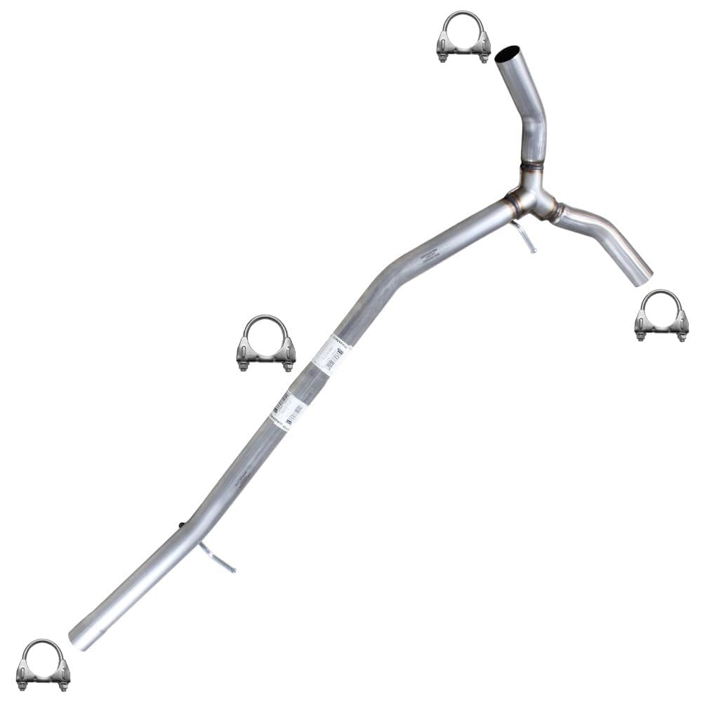Northeastern Exhaust | Stainless Steel Exhaust Intermediate Y-Pipe Compatible for 2012-2015 Ford Explorer 2.0L | 2011-2018 Ford Explorer 3.5L | Free Clamps Included | Automotive Replacement Part