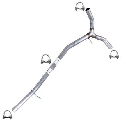 Northeastern Exhaust | Stainless Steel Exhaust Intermediate Y-Pipe Compatible for 2012-2015 Ford Explorer 2.0L | 2011-2018 Ford Explorer 3.5L | Free Clamps Included | Automotive Replacement Part