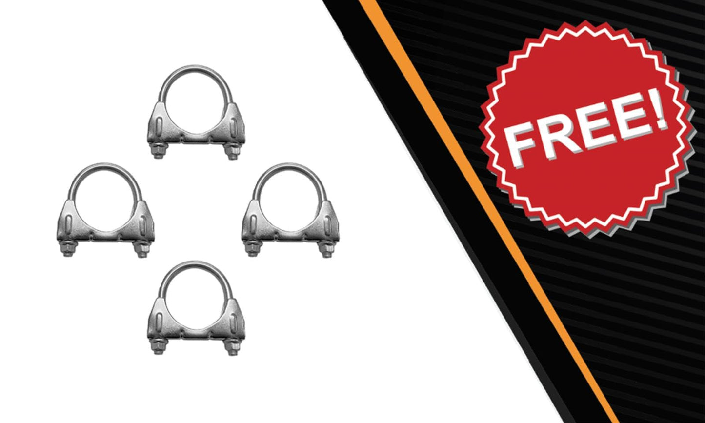 Northeastern Exhaust | Stainless Steel Exhaust Intermediate Y-Pipe Compatible for 2012-2015 Ford Explorer 2.0L | 2011-2018 Ford Explorer 3.5L | Free Clamps Included | Automotive Replacement Part