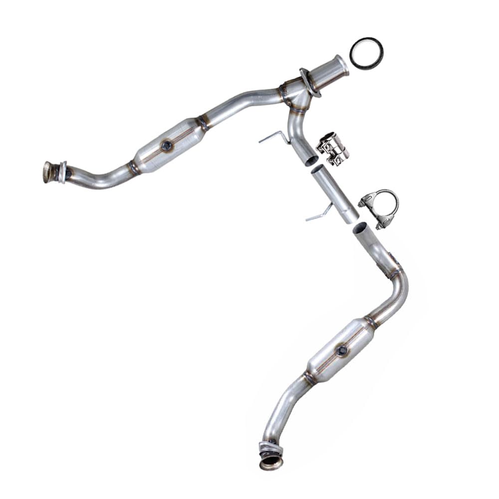 Northeastern Exhaust | Stainless Steel EPA-Approved Catalytic Exhaust Assembly Compatible for Lincoln Navigator 2005-2006 5.4L | Include Gasket, Clamp, and Sleeve