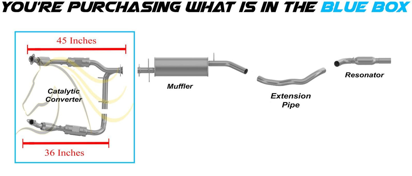 Northeastern Exhaust | Stainless Steel EPA-Approved Catalytic Exhaust Assembly Compatible for Lincoln Navigator 2005-2006 5.4L | Include Gasket, Clamp, and Sleeve