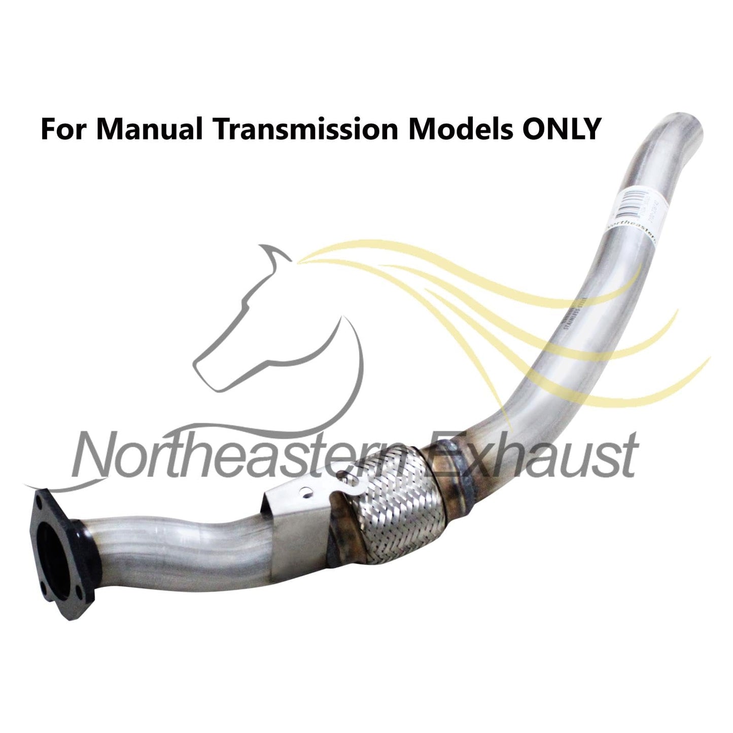 Northeastern Exhaust | Stainless Steel Exhaust Front Flex Pipe Compatible for Audi A4 Quattro 2005-2008 2.0L | Manual Transmission | Free Gasket and Sleeve Included