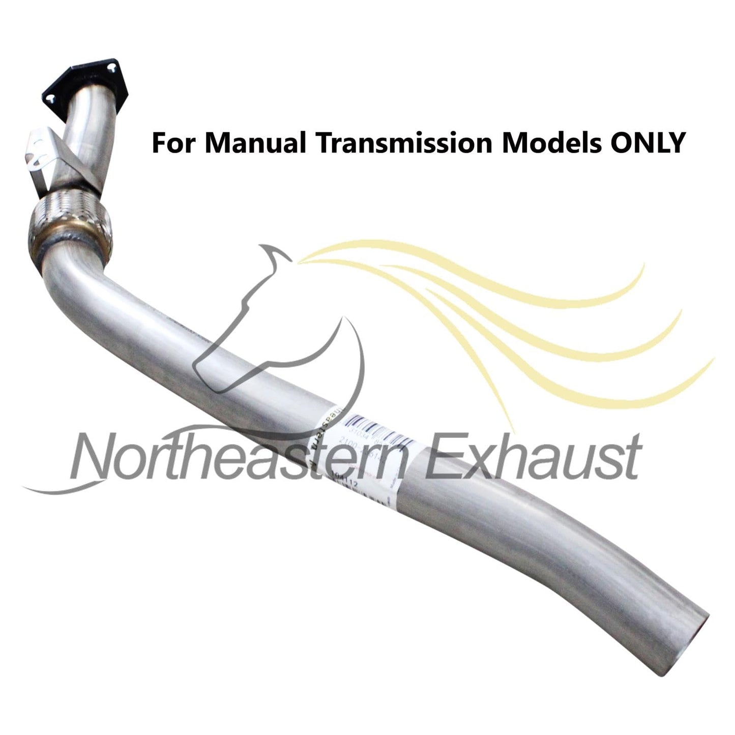 Northeastern Exhaust | Stainless Steel Exhaust Front Flex Pipe Compatible for Audi A4 Quattro 2005-2008 2.0L | Manual Transmission | Free Gasket and Sleeve Included