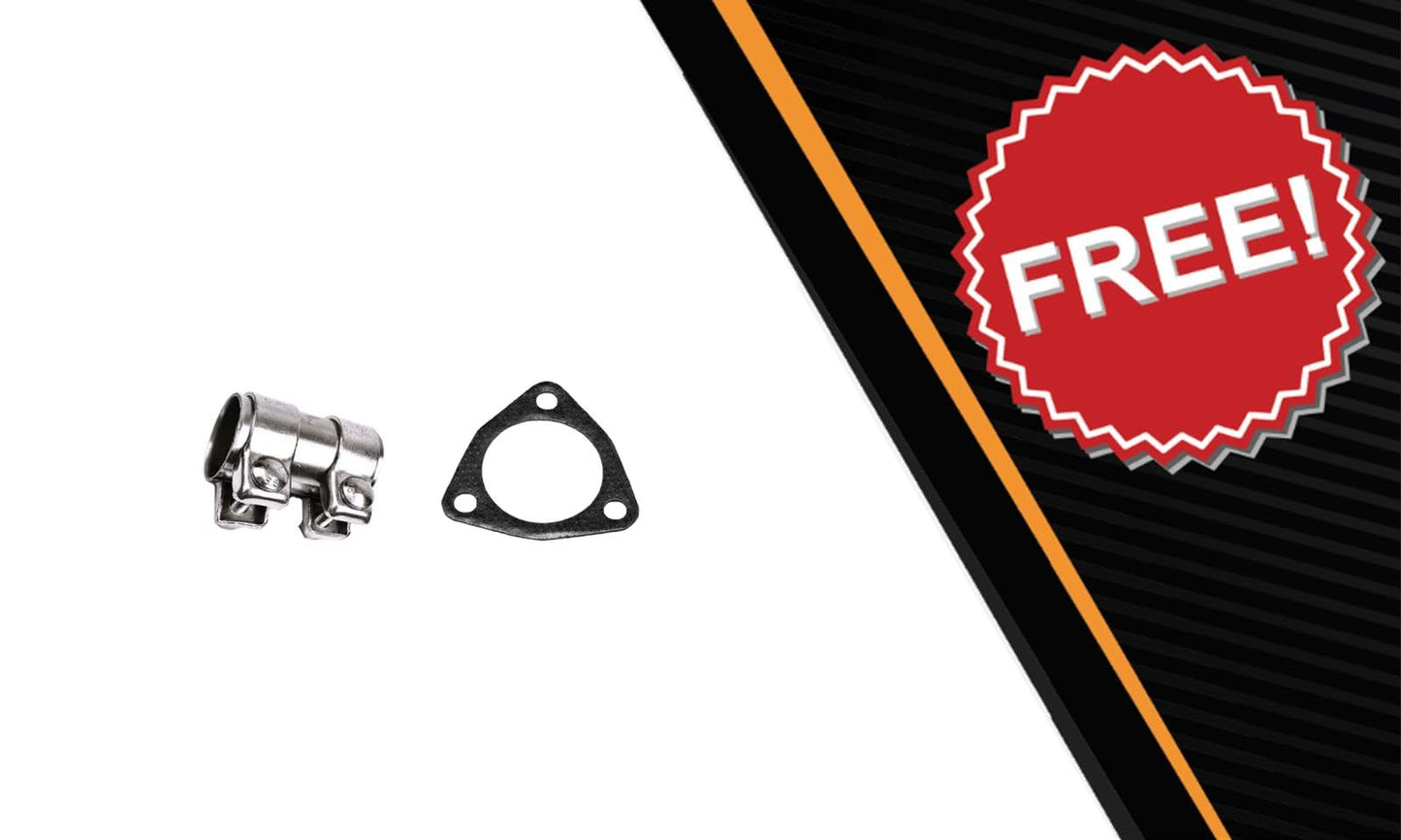 Northeastern Exhaust | Stainless Steel Exhaust Front Flex Pipe Compatible for Audi A4 Quattro 2005-2008 2.0L | Manual Transmission | Free Gasket and Sleeve Included
