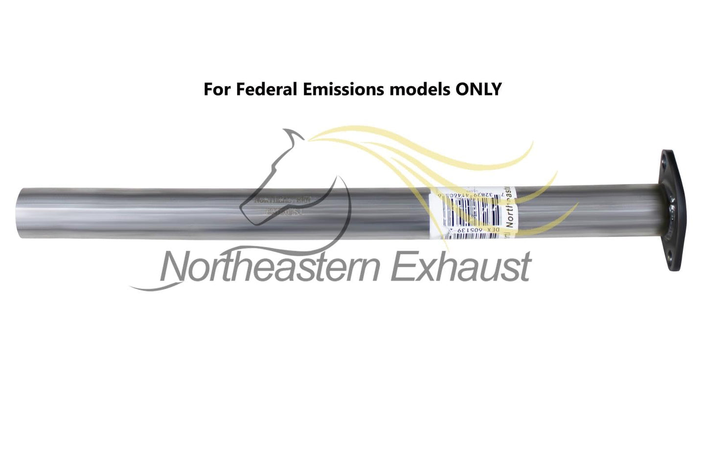 Northeastern Exhaust | Stainless Steel Resonator Pipe Compatible for 2011-2013 Hyundai Tucson 2.0L | 2010-2013 Hyundai Tucson 2.4L | 2011-2016 Kia Sportage 2.4L | Free Gaskets & Clamp Included | With Federal Emissions System