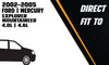 2002-2005 Ford Explorer 4.0L 4.6L | 2002-2005 Mercury Mountaineer 4.0L 4.6L Cat-back Exhaust System Kit