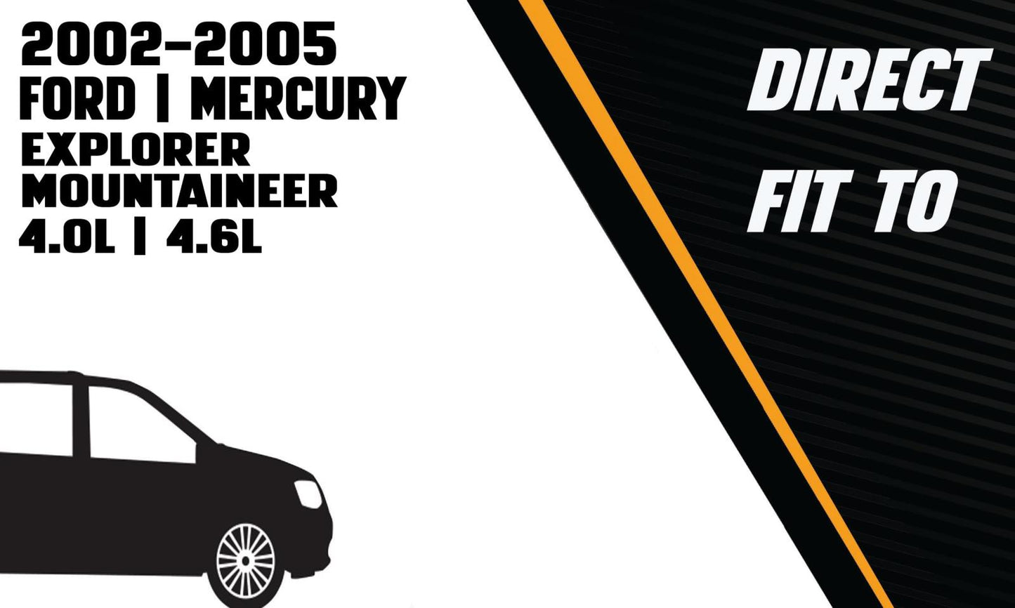 2002-2005 Ford Explorer 4.0L 4.6L | 2002-2005 Mercury Mountaineer 4.0L 4.6L Cat-back Exhaust System Kit
