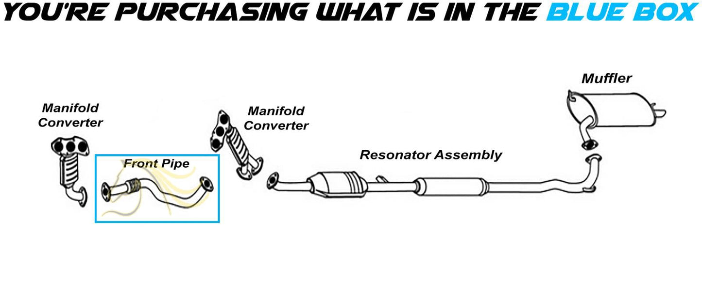 2004-2008 & 2010-2011 Mitsubishi Endeavor 3.8L Front Flex Pipe Exhaust