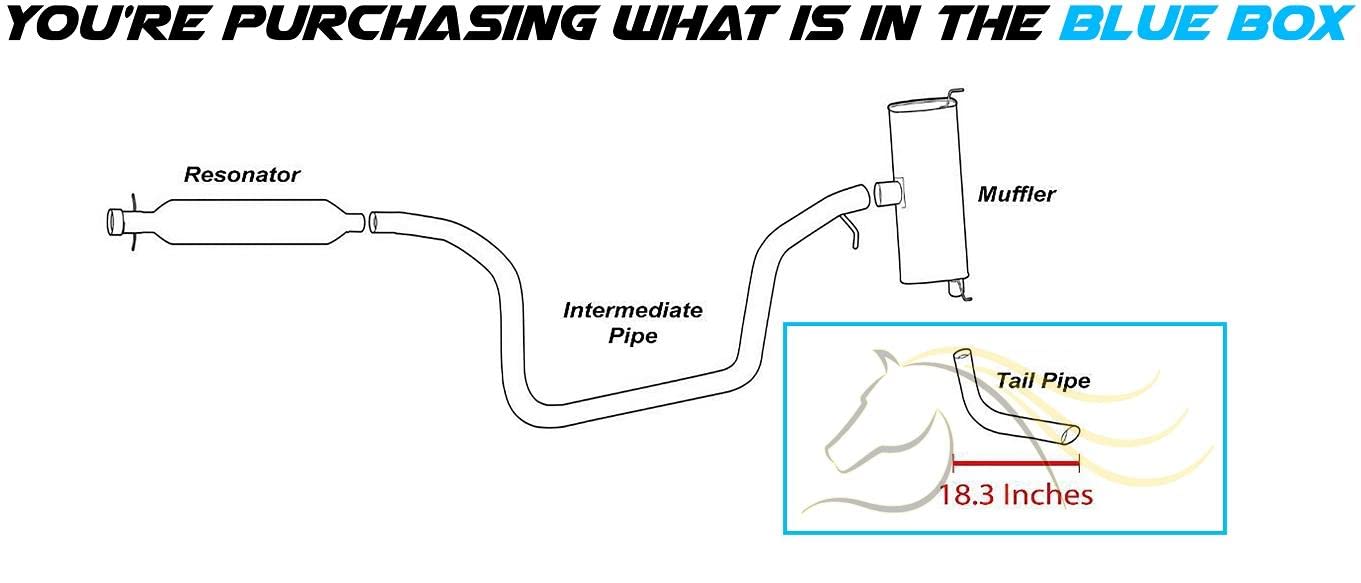 2005-2006 & 2008-2010 Pontiac G6 3.5L and 2007-2008 Saturn Aura 3.5L Exhaust Tail Pipe