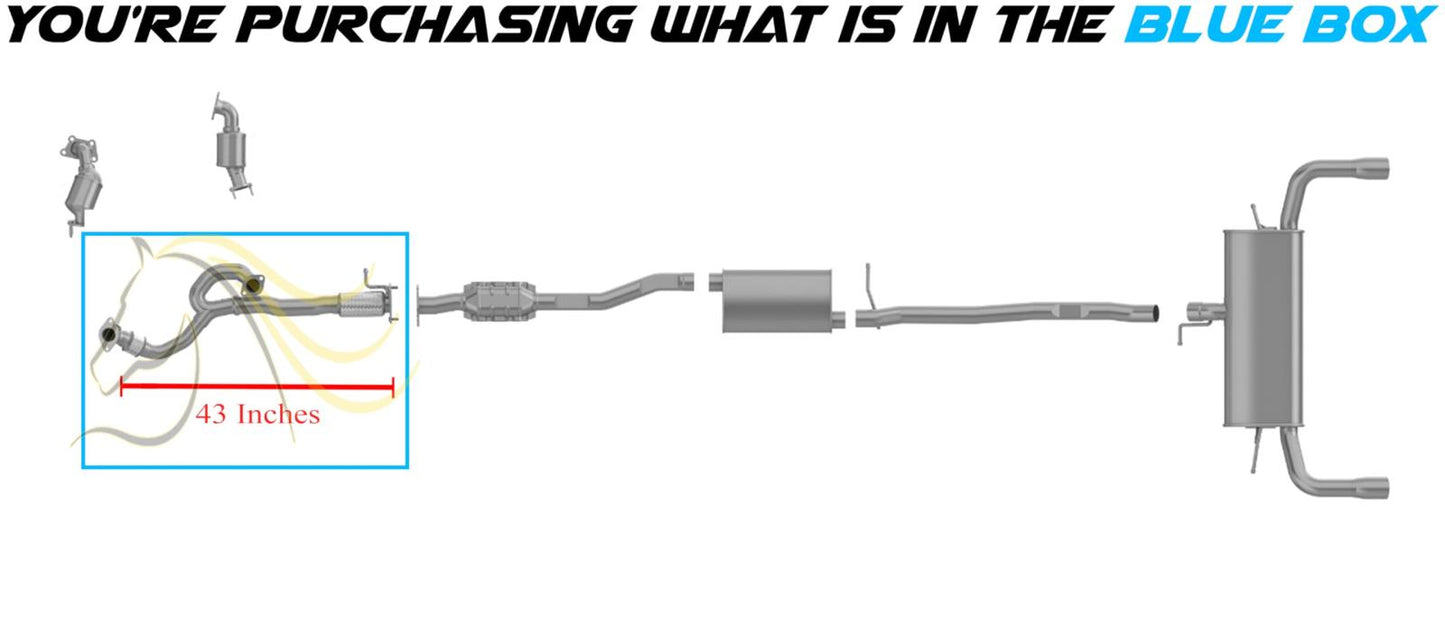 2012 Chevrolet Equinox and GMC Terrain 3.0L Exhaust Front Flex Pipe