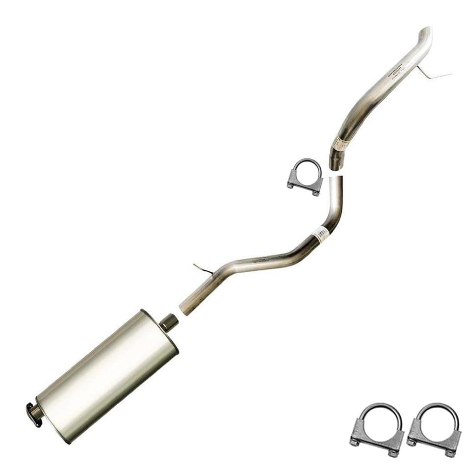 Northeastern Exhaust | Stainless Steel Muffler and Tail Pipe Exhaust System Kit Compatible for 2006-2010 Jeep Commander 3.7L 5.7L | 2006-2009 Commander 4.7L | 2005-2010 Jeep Grand Cherokee 3.7L 5.7 L | 2005-2009 Grand Cherokee 4.7L | Free Clamps Included