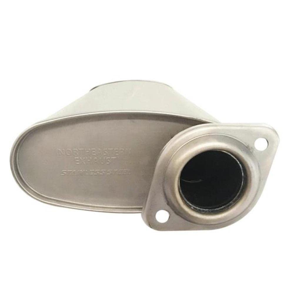 Northeastern Exhaust | Stainless Steel Muffler and Tail Pipe Exhaust System Kit Compatible for 2006-2010 Jeep Commander 3.7L 5.7L | 2006-2009 Commander 4.7L | 2005-2010 Jeep Grand Cherokee 3.7L 5.7 L | 2005-2009 Grand Cherokee 4.7L | Free Clamps Included