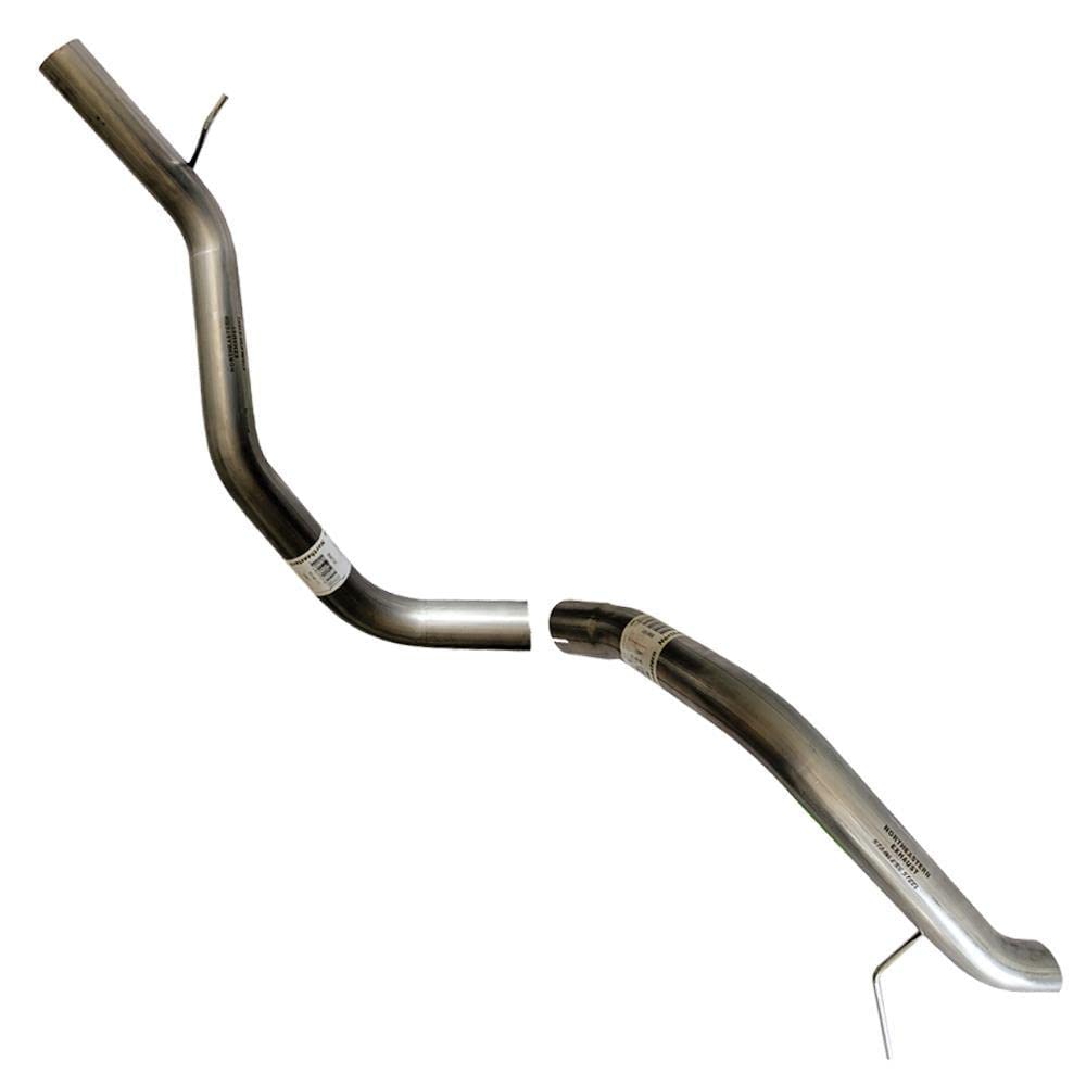 Northeastern Exhaust | Stainless Steel Muffler and Tail Pipe Exhaust System Kit Compatible for 2006-2010 Jeep Commander 3.7L 5.7L | 2006-2009 Commander 4.7L | 2005-2010 Jeep Grand Cherokee 3.7L 5.7 L | 2005-2009 Grand Cherokee 4.7L | Free Clamps Included