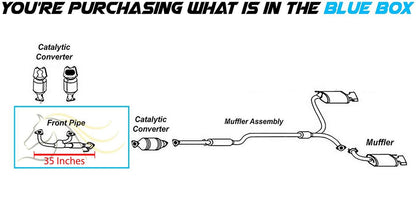 2009-2014 Acura TL 3.5L Exhaust Pipe - Front