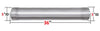 Colt Exhaust | Stainless Steel Straight Pipe Universal Fit Muffler Exhaust Pipe 5"ID (36" Long) | Free Two Lap Joint Band Clamps Included | Automotive Replacement Part
