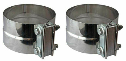 Colt Exhaust | Stainless Steel Straight Pipe Universal Fit Muffler Exhaust Pipe 5"ID (36" Long) | Free Two Lap Joint Band Clamps Included | Automotive Replacement Part