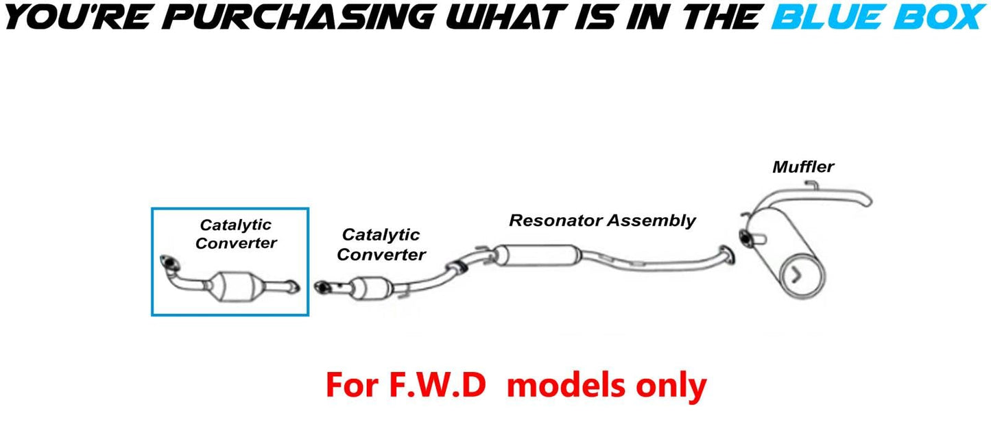 2011-2013 Toyota Sienna 2.7L FWD Epa-Approved Catalytic