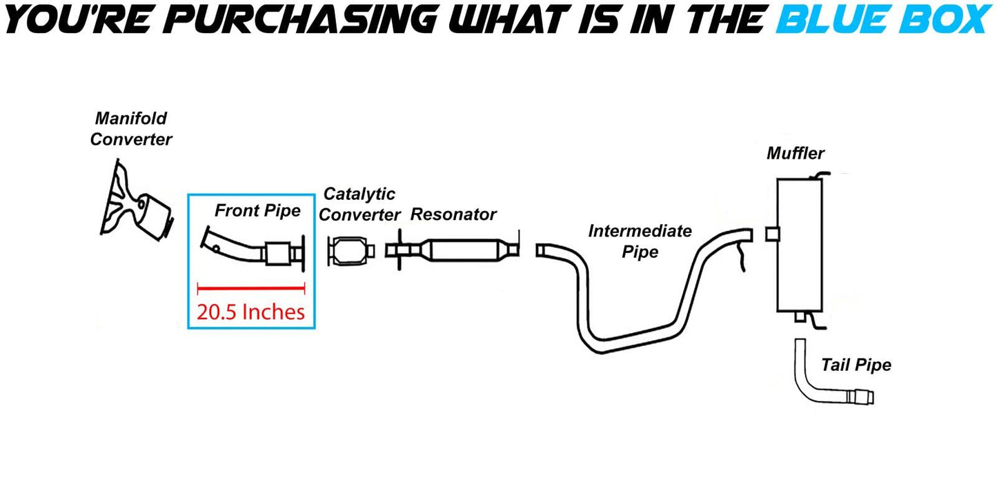 2008-2009 Pontiac G6 | 2008-2010 Chevrolet Malibu | 2008 Saturn Aura 2.4L Exhaust Front pipe
