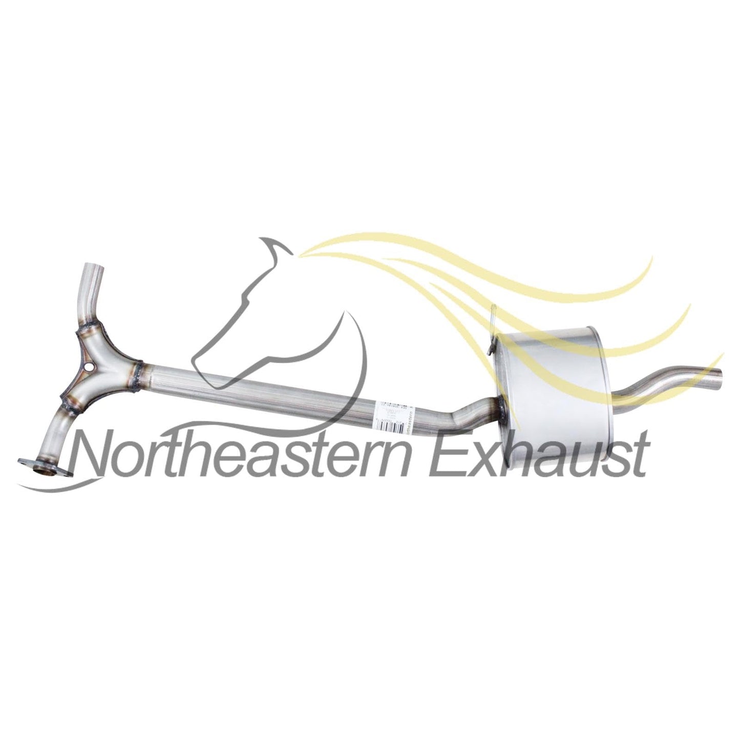 Northeastern Exhaust | Stainless Steel Resonator Y-Pipe Exhaust System Kit Compatible for Honda Accord 1998-2002 3.0L | Free Gaskets and Clamps Included | 4 Door