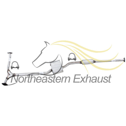 Northeastern Exhaust | Stainless Steel Resonator Y-Pipe Exhaust System Kit Compatible for Honda Accord 1998-2002 3.0L | Free Gaskets and Clamps Included | 4 Door