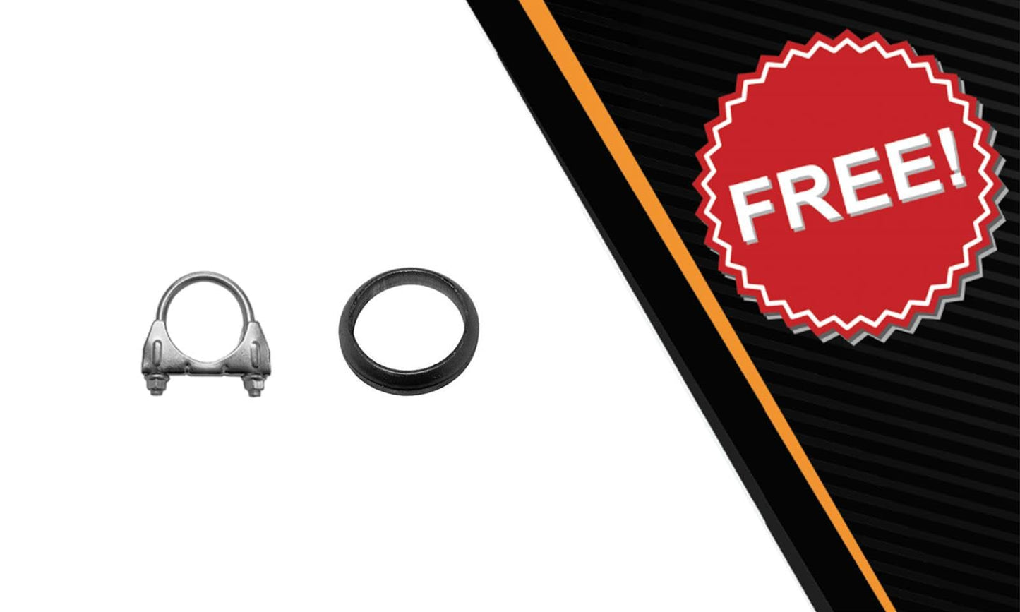 Northeastern Exhaust | Stainless Steel Exhaust Extension Pipe Compatible for 2011-2018 Dodge Durango 3.6L | 2011-2019 Jeep Grand Cherokee  3.6L | Free Gasket and Clamp Included