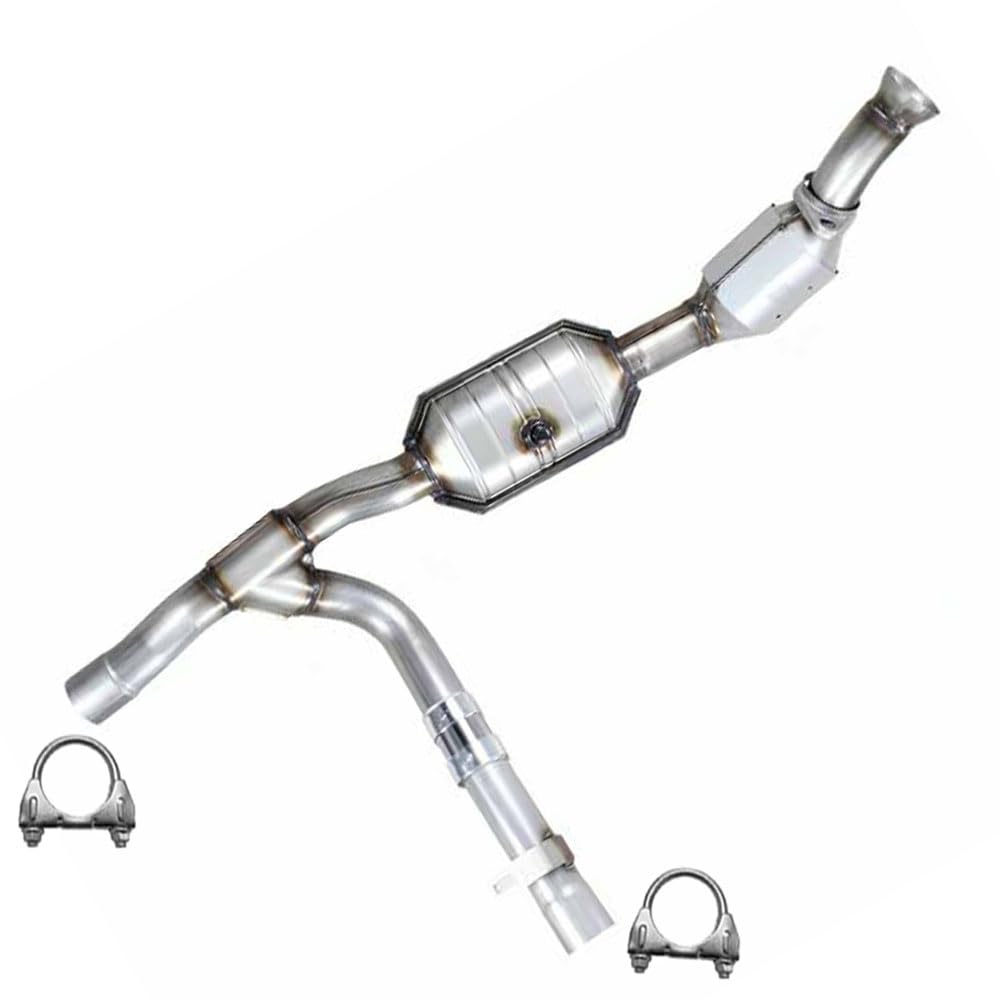 Northeastern Exhaust | Stainless Steel EPA-Approved Passenger Side Catalytic Exhaust Compatible for 2000-2003 Ford F-150 4.2L | 2004 F-150 Heritage 4.2L | Free Clamps and Sleeve Included | Will only fit  4-WHEEL DRIVE (4WD) Model Only