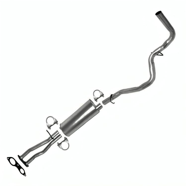 1996-1998 GMC C1500 C2500 K1500 5.7L Exhaust H-Pipe, Muffler and Tail Pipe