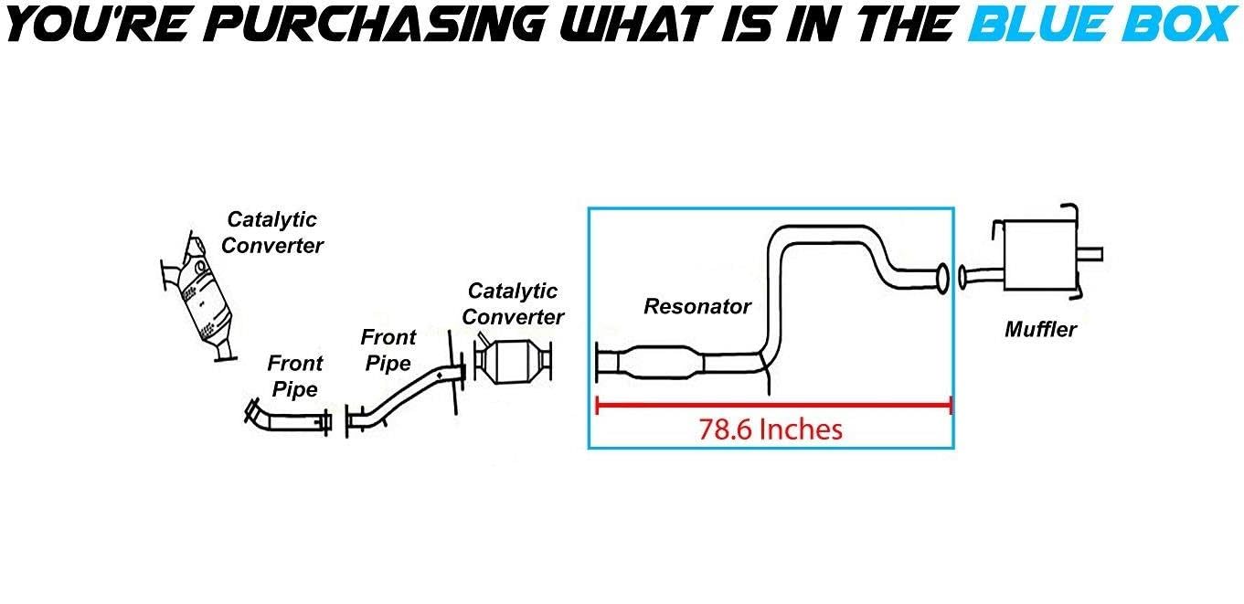 1995-1999 Nissan Sentra 1.6L | 1995-1998 Nissan 200SX 1.6L | 1996 200SX 2.0L Exhaust Resonator Pipe