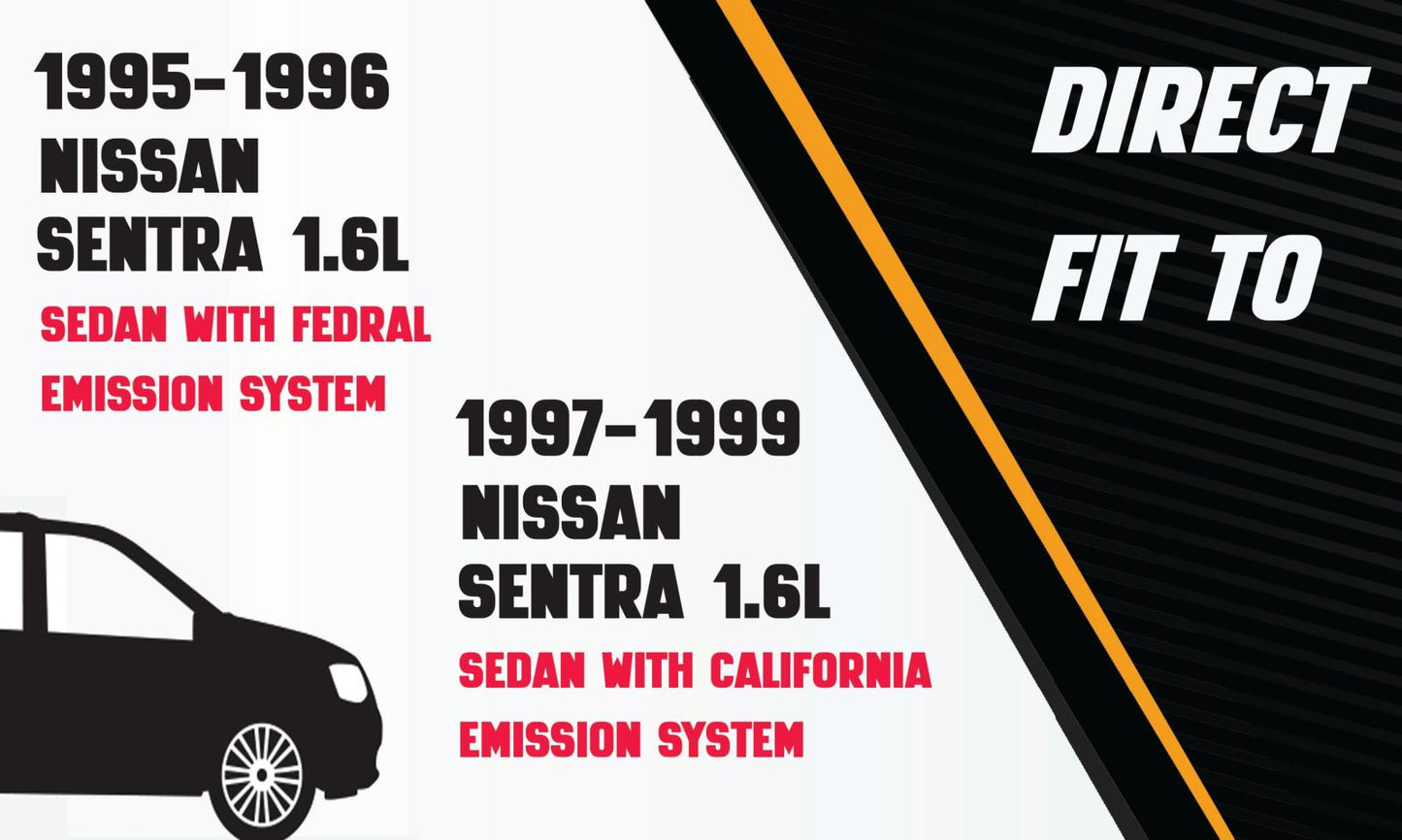 1995-1999 Nissan Sentra 1.6L | 1995-1998 Nissan 200SX 1.6L | 1996 200SX 2.0L Exhaust Resonator Pipe
