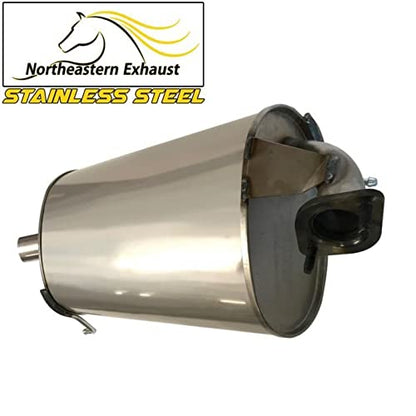 Northeastern Exhaust | Stainless Steel Exhaust Rear Muffler Compatible for Honda Accord 1998-2002 2.3L | Free Hangers, Gasket, and Bolts & Nuts Included | Automotive Replacement Part