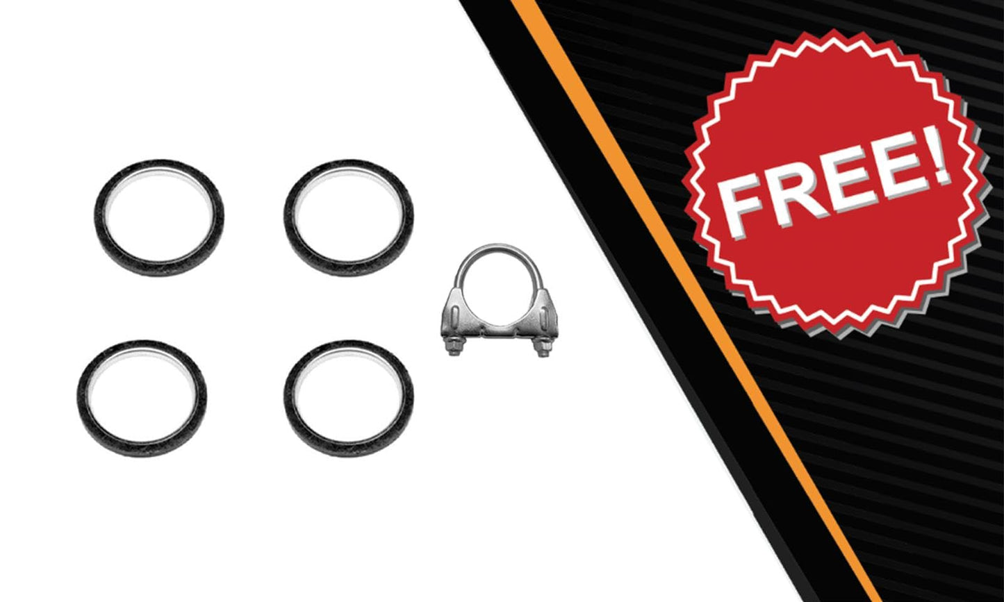 Northeastern Exhaust | Stainless Steel EPA-Approved Catalytic, Resonator Exhaust System Kit Compatible for Lexus ES330 & Toyota Camry 2004-2006 3.3L | 2004-2008 Solara 3.3L | Free Gaskets and Clamp Included