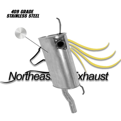 1992-1996 Toyota Camry 2.2L Resonator and Muffler Exhaust Kit