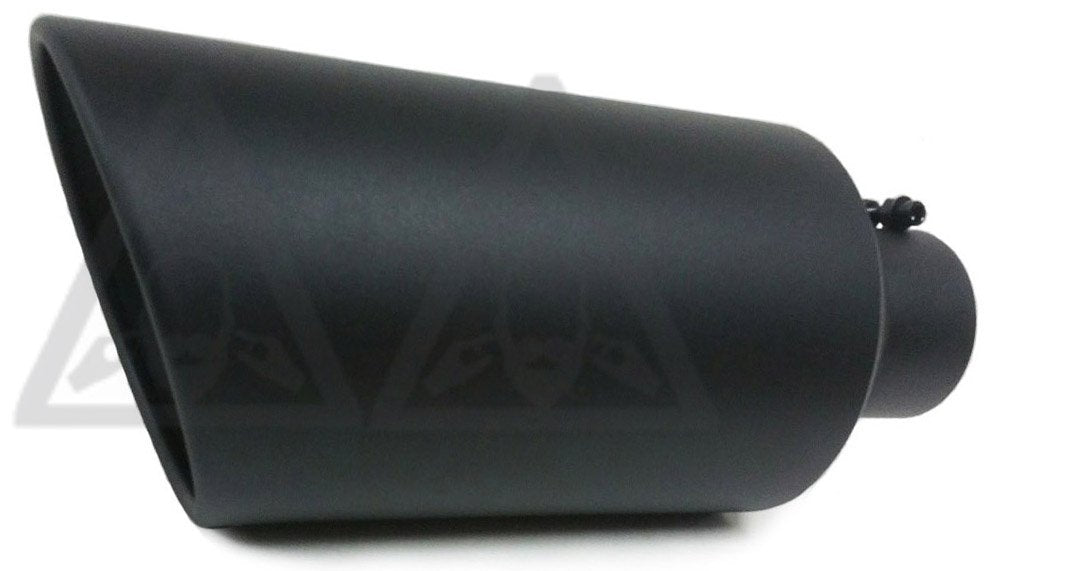 Colt Exhaust | Stainless Steel Universal High Temperature Black Coated Diesel Truck Bolt On Exhaust Tip (5"Inlet x 8"Outlet x 18"Long) | Automotive Replacement Part