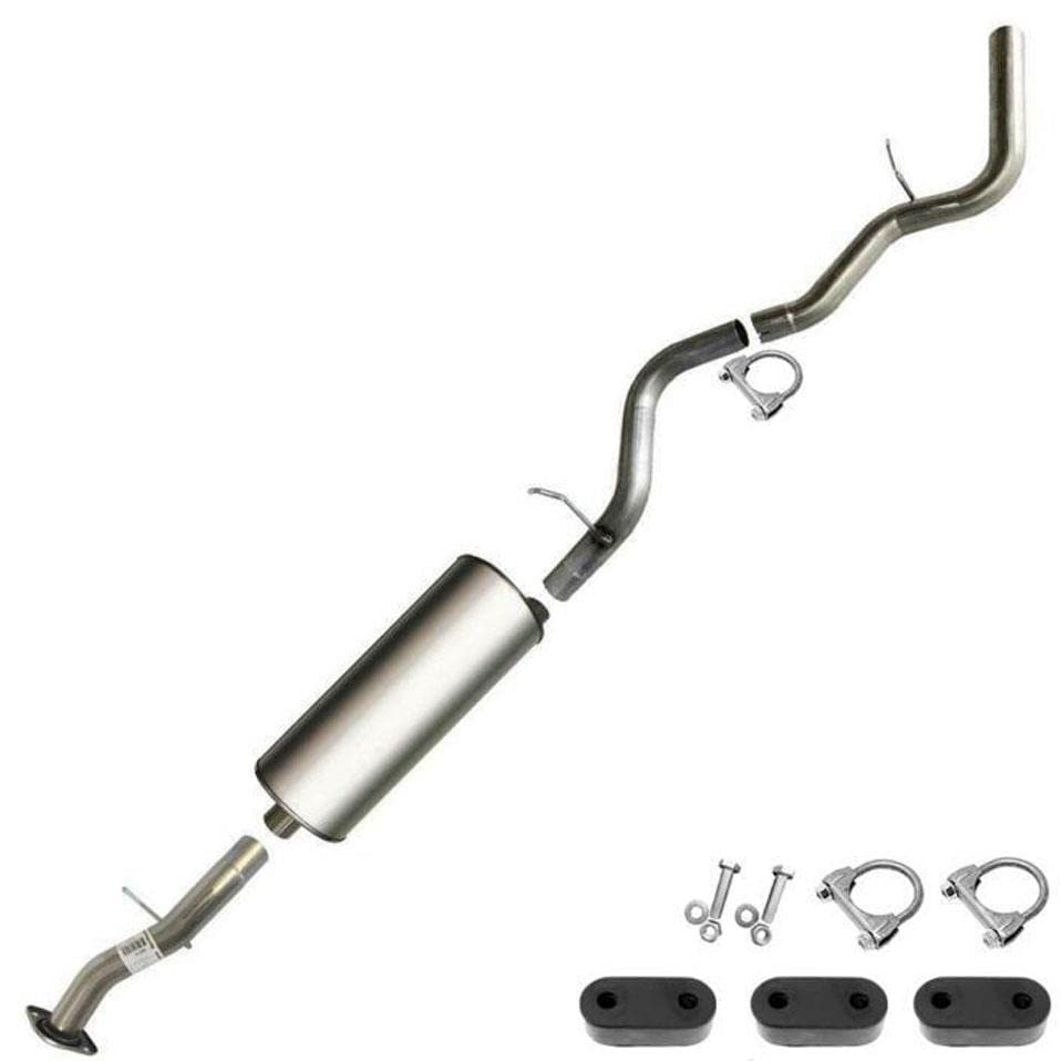 Intermediate Pipe, Muffler and Tail Pipe for 2002-2005 Escalade 5.3L, 2001-2006 Tahoe 4.8L 5.3L, 2001-2005 Yukon 4.8L 5.3L