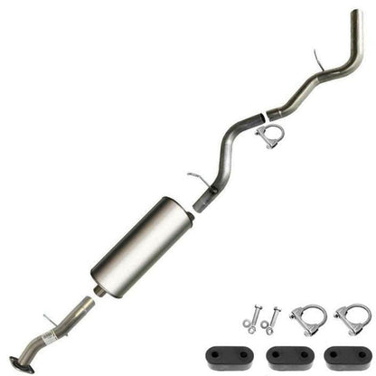Intermediate Pipe, Muffler and Tail Pipe for 2002-2005 Escalade 5.3L, 2001-2006 Tahoe 4.8L 5.3L, 2001-2005 Yukon 4.8L 5.3L